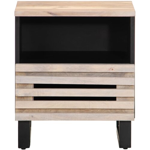  Noćni ormarići 2 kom 40x34x46 cm masivno izbijeljeno drvo manga Slike