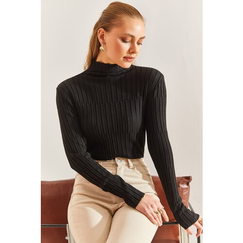 Bianco Lucci Women&amp;#039;s Turtleneck Piece Sweater Slike