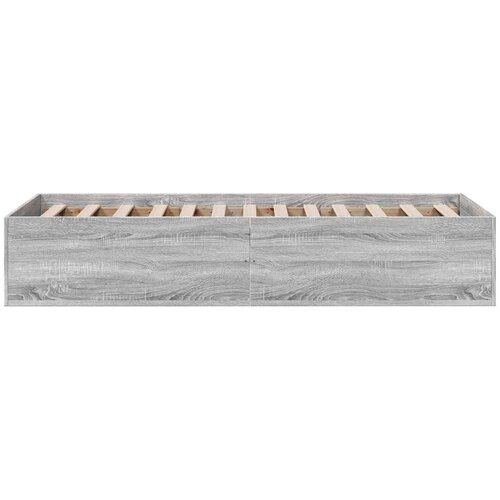 vidaXL Posteljni okvir siva sonoma 90x190 cm inženirski les Cene