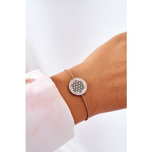  Bracelet With Cubic Zirconia Rose Gold Cene