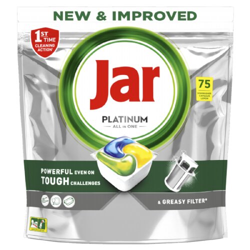 Jar Kapsule za strojno pomivanje Platinum Rumene, 75 kos Slike