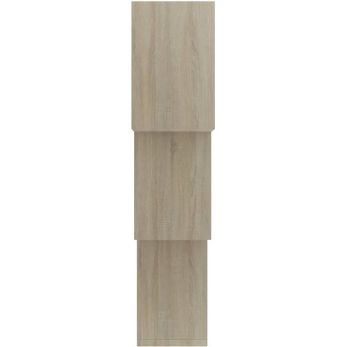  Kockaste zidne police boja hrasta sonome 68x15x68 cm iverica Slike