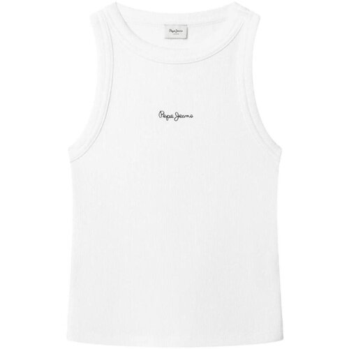 PepeJeans Majice brez rokavov PG5000053 800 Bela Cene
