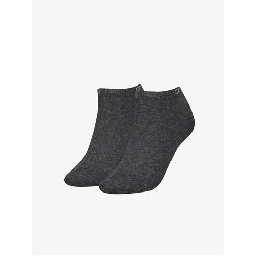 Calvin Klein Set of two pairs of women's socks in dark gray - Ladies