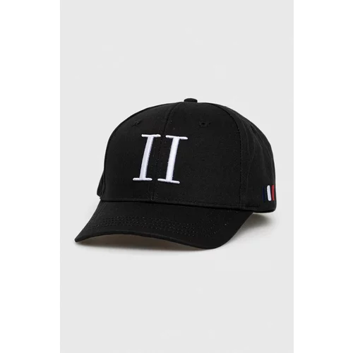 Les Deux Bombažna bejzbolska kapa črna barva