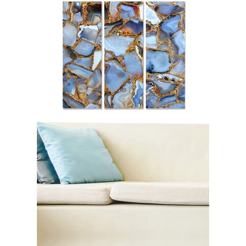Wallity MDF1096423562 multicolor decorative mdf painting (3 pieces) Cene