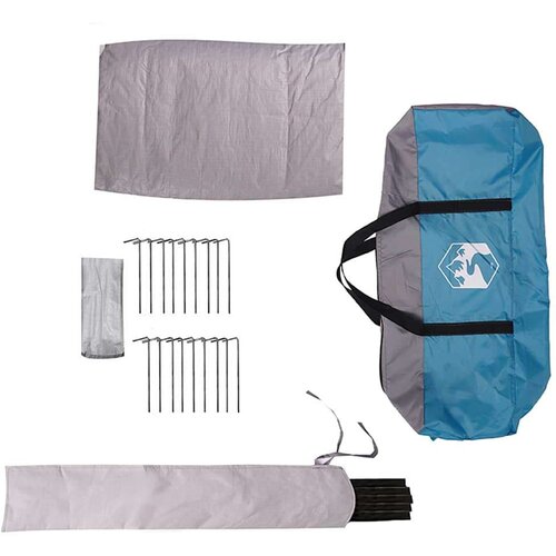  Teepee &amp;scaron;ator s krovom Plava i siva 490 x 410 x 210 cm Slike