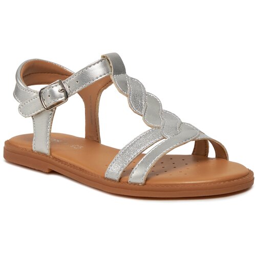 Geox Sandali J Sandal Karly Girl J4535H 0NFQD C1007 S Silver Slike