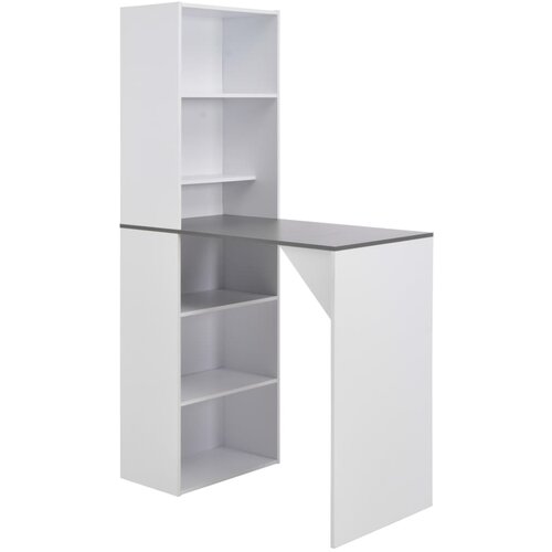 The Living Store Barska miza z omarico bela 115x59x200 cm - Barska Miza, (21431985) Slike
