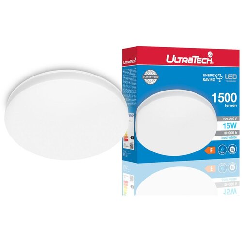 UltraTech LED plafoniera IP54 15W 1500lm 4000K 220X46MM Cene
