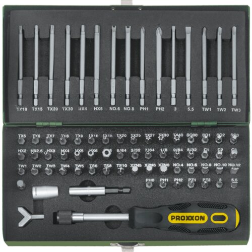 Proxxon 75-delni komplet varnostnih in specialnih vijačnih nastavkov - 1 set. Cene