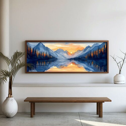 WALLXPERT FAH060-120 Multicolor Decorative Framed MDF Painting Cene