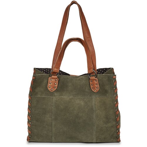 Pieces Nakupovalne torbe PCSALLI SUEDE SHOPPER Kaki Cene