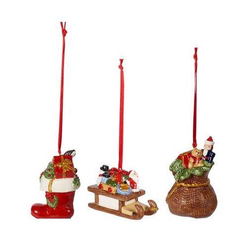 Dekoracija ZA BOR 6CM SET 3/1 6685 NOSTALGIC ORNAMENTS Slike