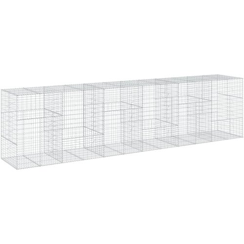  Gabionska ko&amp;scaron;ara s poklopcem 600x100x150 cm pocinčano željezo Slike