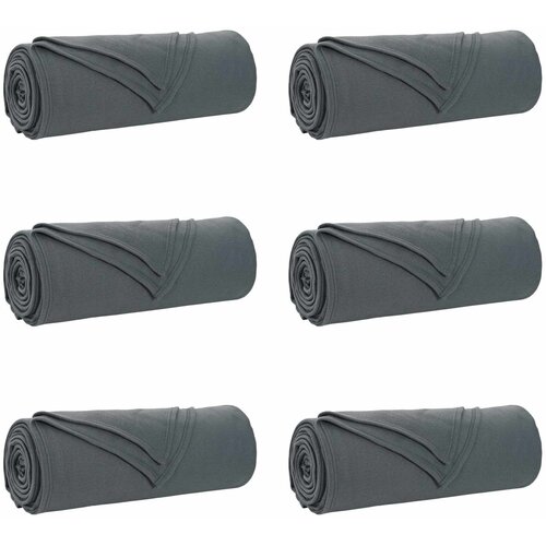  Pokrivači za bacanje 6 pcs Tamno siva 210 x 140 cm Runo Slike