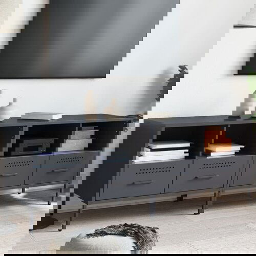 VidaXL TV omarica 2 kosa antracitna 68x39x50,5 cm valjano jeklo Slike