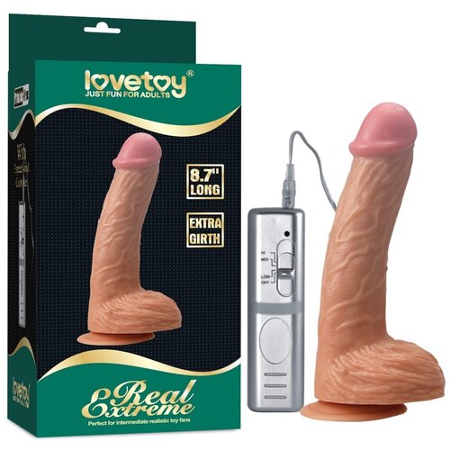 Lovetoy 2024 Vibracijski Penis Real Extreme Extra Girth 8,7'' (22 Cm) Cene