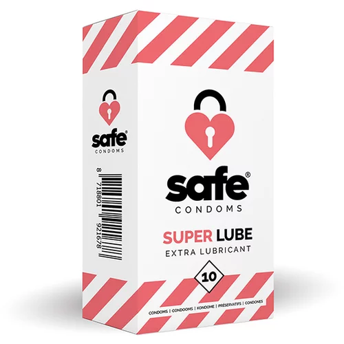 SAFE Kondomi - Super Lube, 10 kos