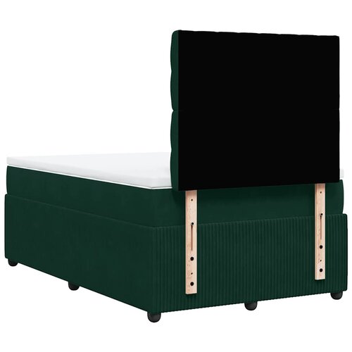 Box spring krevet s madracem tamnozeleni 120x200 cm bar&amp;scaron;unasti Slike