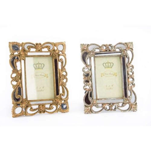  Okvir za sliku DKD Home Decor 19 x 2 x 25 cm Srebrna zlatan Smola Shabby Chic (2 kom.) Cijene