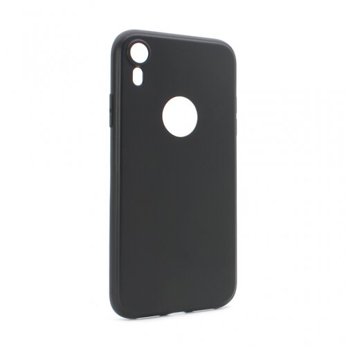 Teracell maska silikonska skin za iphone xr mat crna (sa otvorom za logo) Slike