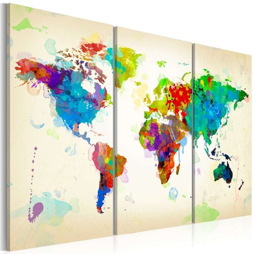  Slika - All colors of the World - triptych 120x80 Slike