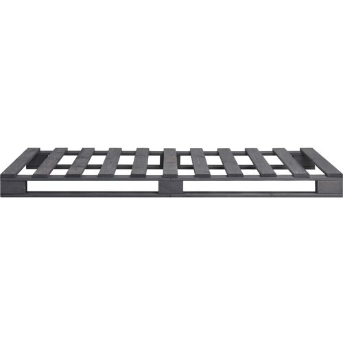  Okvir za krevet od paleta od masivne borovine sivi 100 x 200 cm Slike