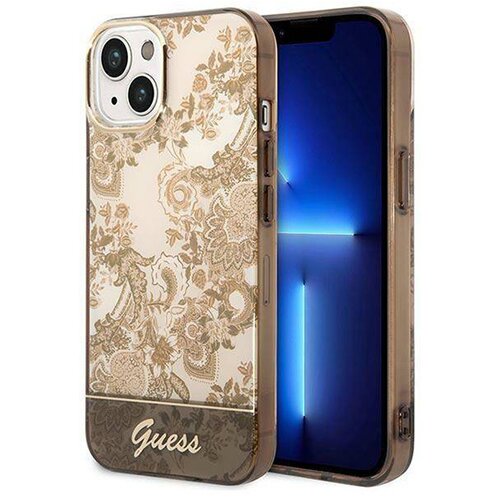 Guess maska za iphone 14 6.1 hc iml electro cam tdj (GUHCP14SHGPLHC) zlatna Slike
