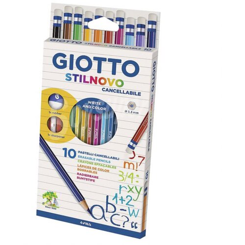  BOJE DRVENE 10BOJA S GUMICOM PLUS &Scaron;ILJILO PLUS GUMICA GIOTTO FILA 2568 BLISTER * DO ISTEKA ZALIHA Cijene