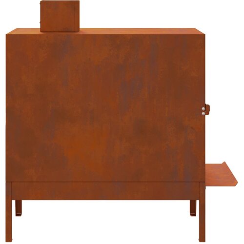  &amp;Scaron;tednjak za kampiranje 35x50x60 cm Corten čelik Slike