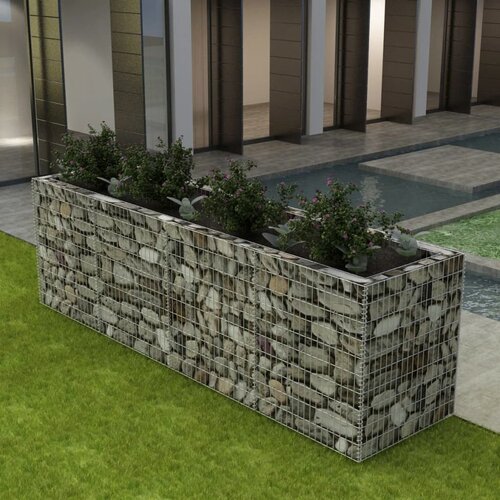 vidaXL Gabionska sadilica čelična 360 x 90 x 100 cm Cijene