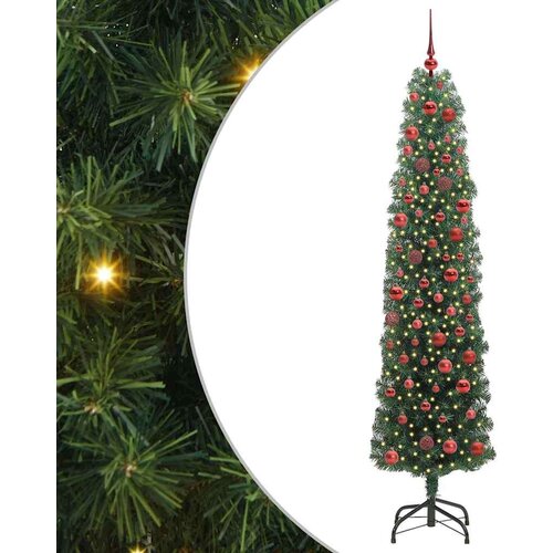 vidaXL Umestno božično drevo Zelena 180 cm PVC in Jeklo in Plastika Cene