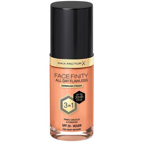 Max Factor Facefinity All Day Flawless 3u1 tekući puder SPF 20 (82 Deep Bronze) 30 ml Slike