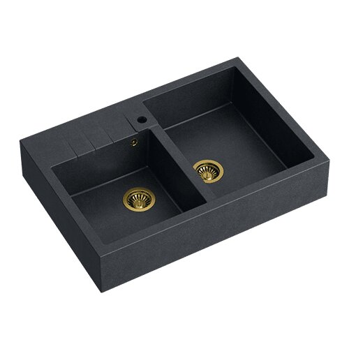 Quadron sudoper BILL 120 + nano PVD antracit/zlato Cijene
