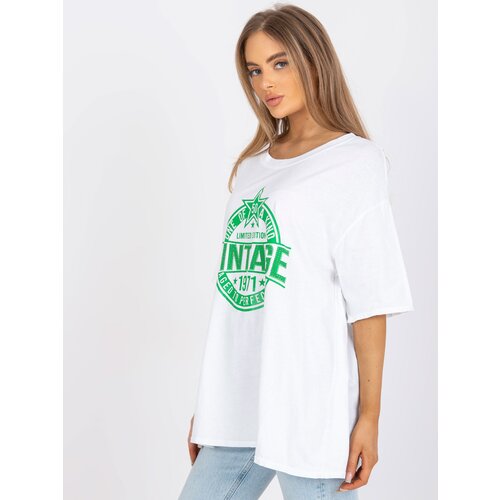 Italy Moda T-shirt-DHJ-TS-6862.24X-white-green Cijene