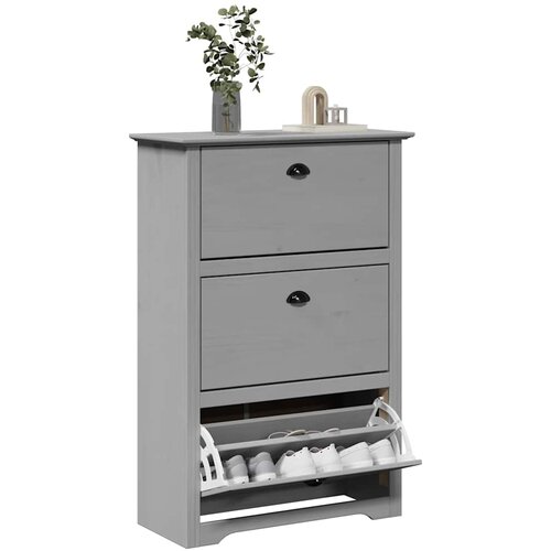 vidaXL Stalak za cipele "BODO" sivi 80x35x118 cm Cijene