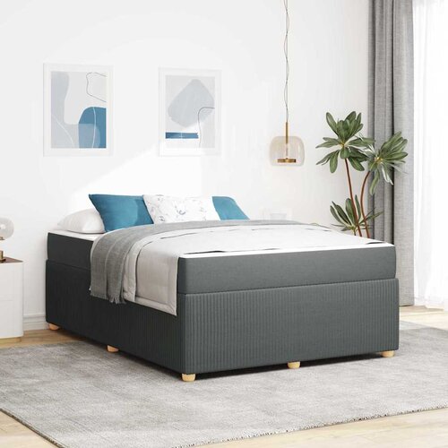 vidaXL Konstrukcija postelje Drugo Temno siva 140 x 200 cm blago Cene