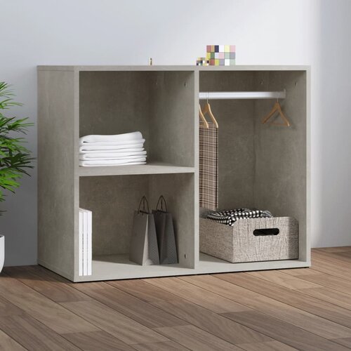 The Living Store Garderobni ormarić boja betona 80x40x65 cm konstruirano drvo Cijene