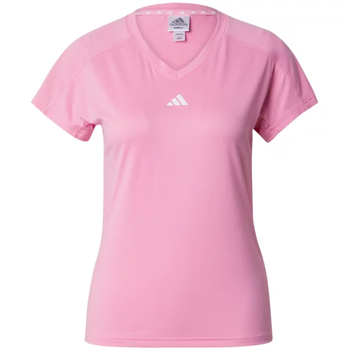 Adidas Tehnička sportska majica 'Train Essentials' prljavo roza / bijela