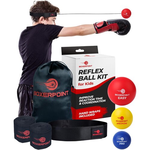 BOXERPOINT 3-pack refleksne boksarske žoge za otroke s trakom Cene