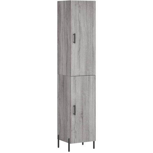 Maison Chic Visoka omara - Komoda - Predalnik siva sonoma 34,5x34x180 cm inženirski les, (21720501) Cene