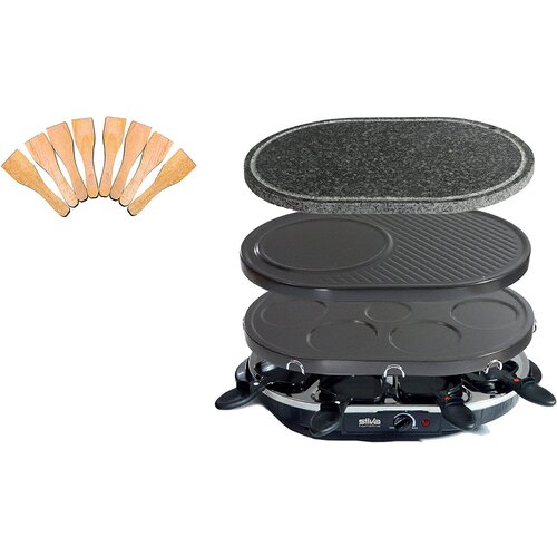 Silva PK-RK 083 Kombi Raclette 8 Pf&amp;auml;nnchen 1200W Slike