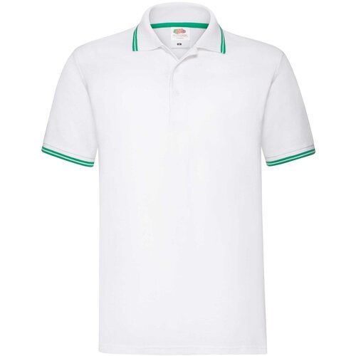 Fruit Of The Loom Men&amp;#039;s T-shirt Tipped Polo 630320 100% Cotton 170g/180g Slike