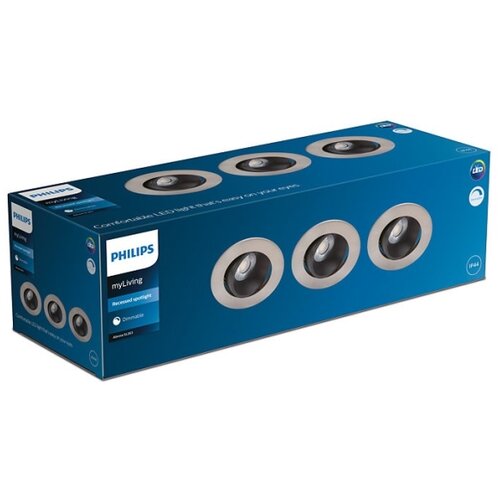 Philips SET 3x prigu&amp;scaron;iva LED kupatilska svetiljka ABROSA LED/9W/230V IP44 Slike