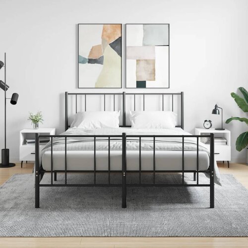 VidaXL Nočna omarica 2 kosa bela 40x35x47,5 cm inženirski les Slike