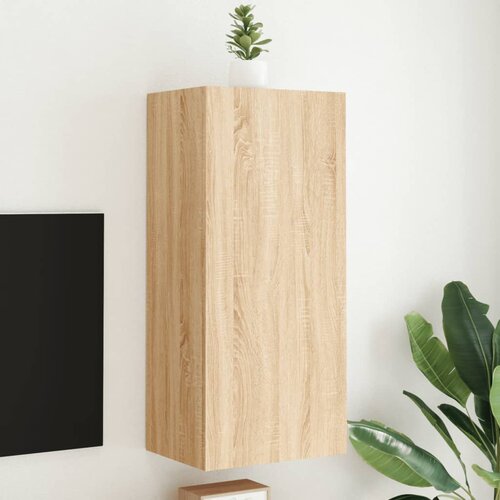  The Living Store Stenska TV omarica sonoma hrast 40,5x30x90 cm inženirski les - TV Stenska Omarica, (21508444) Cene