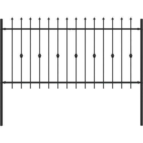  Ograda sa &amp;scaron;iljcima Crna 200 x 150 cm Čelik s prahom premazan Slike