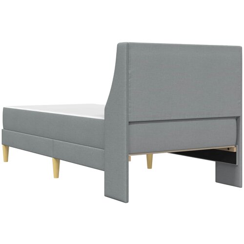  Okvir kreveta s madracem Svijetlo siva 100 x 200 cm Poliester Slike