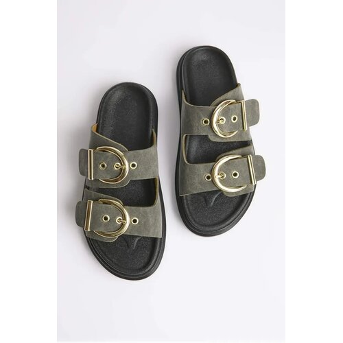 Trendyol Shoes ženske papuče Takss26Te00005, kaki Slike